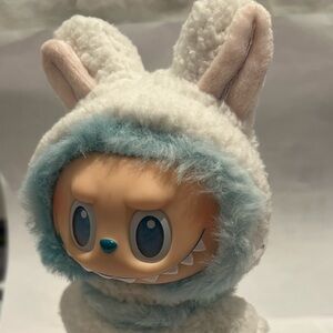Plush Bunny-Eared outfit for Labubu